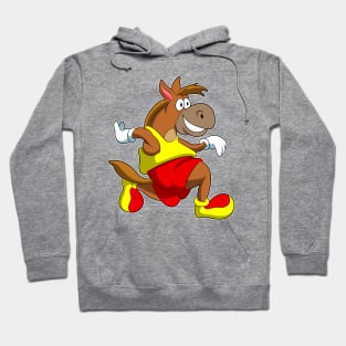 Horse at Running Hoodie